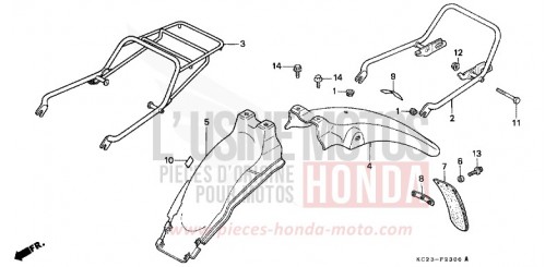 KOTFLUEGEL, HINTEN CM125CC de 1982